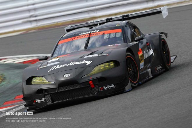 2021スーパーGT富士公式テスト　たかのこの湯 GR Supra GT（三宅淳詞／堤優威／土屋武士）