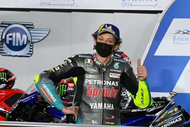 2021年MotoGP第1戦カタールGP予選4番手のバレンティーノ・ロッシ（ペトロナス・ヤマハSRT）