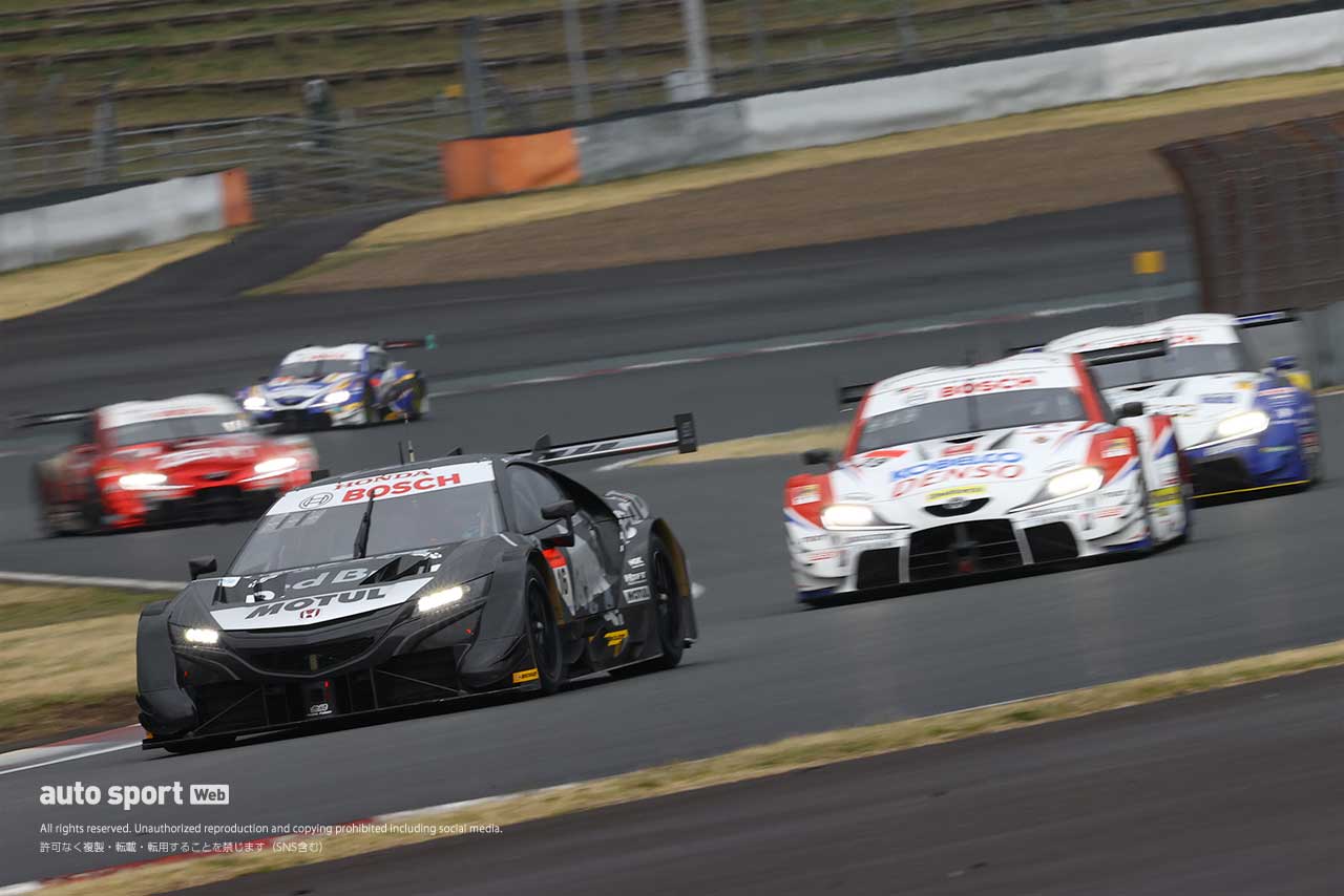 トップタイムを記録したRed Bull MOTUL MUGEN NSX-GT（笹原右京／大湯都史樹）