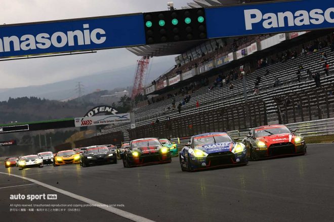 スーパーGT GT300クラスのスタート練習の様子