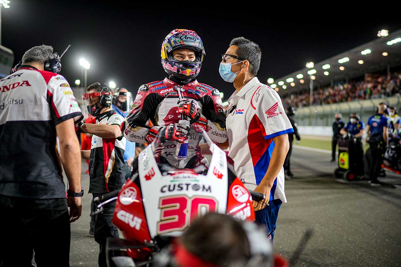 2021年MotoGP第1戦カタールGP決勝グリッド　中上貴晶（LCRホンダ・イデミツ）