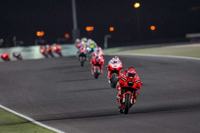 2021年MotoGP第1戦カタールGP決勝　フランセスコ・バニャイア（ドゥカティ・レノボ・チーム）