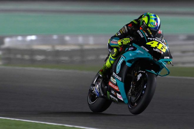 2021年MotoGP第1戦カタールGP決勝レース　バレンティーノ・ロッシ（ペトロナス・ヤマハSRT）