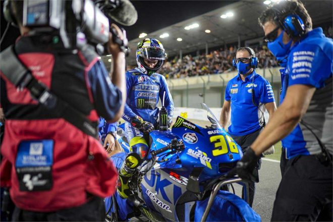 2021年MotoGP第1戦カタールGP決勝グリッド　ジョアン・ミル（チーム・スズキ・エクスター）