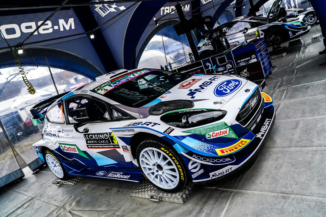 Mスポーツ・フォードWRTのフォード・フィエスタWRC。クロアチアでは2台のマシンに新型エンジンが搭載される。