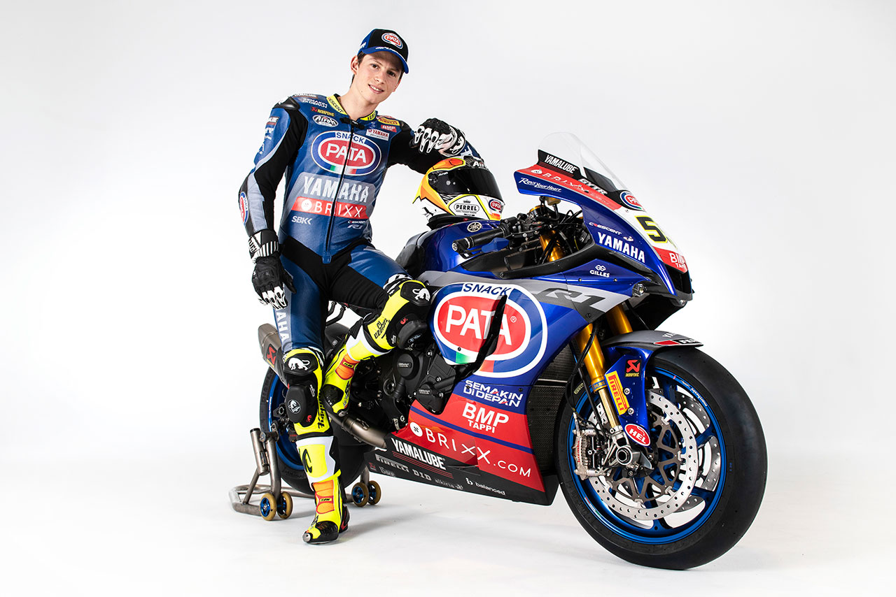 2021SBK：アンドレア・ロカテッリ（パタ・ヤマハ with BRIXX ワールドSBK）が駆るヤマハYZF-R1