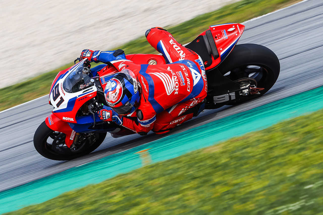 レオン・ハスラム（TEAM HRC WSBK）／SBKカタルーニャテスト