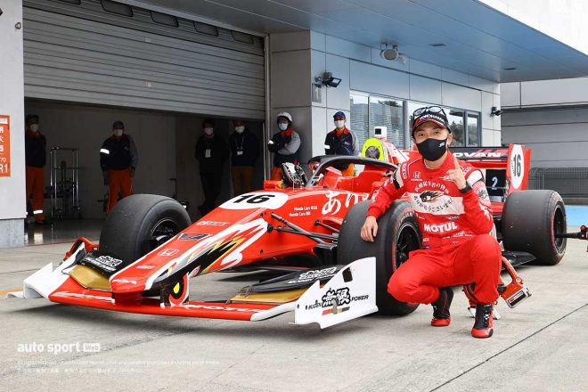開幕戦のポールポジションを獲得した野尻智紀（TEAM MUGEN）