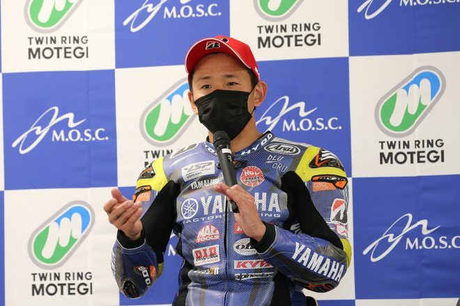 中須賀克行（YAMAHA FACTORY RACING TEAM）／2021年全日本ロード第1戦もてぎ JSB1000 レース1