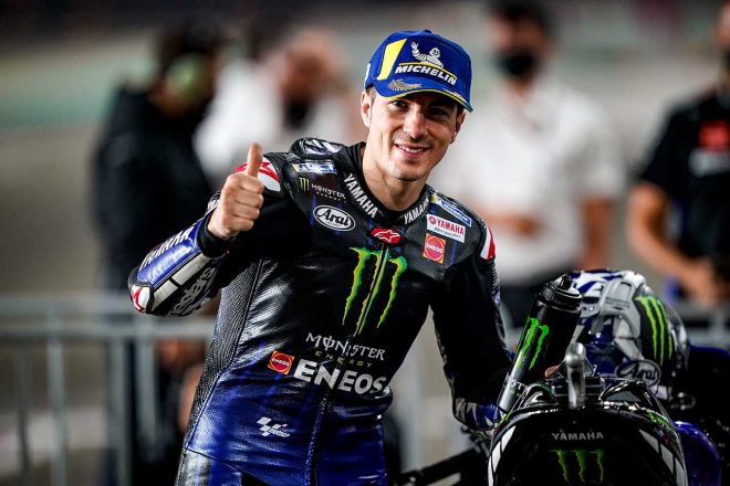 2021年MotoGP第2戦ドーハGP予選3番手　マーベリック・ビニャーレス（モンスターエナジー・ヤマハMotoGP）