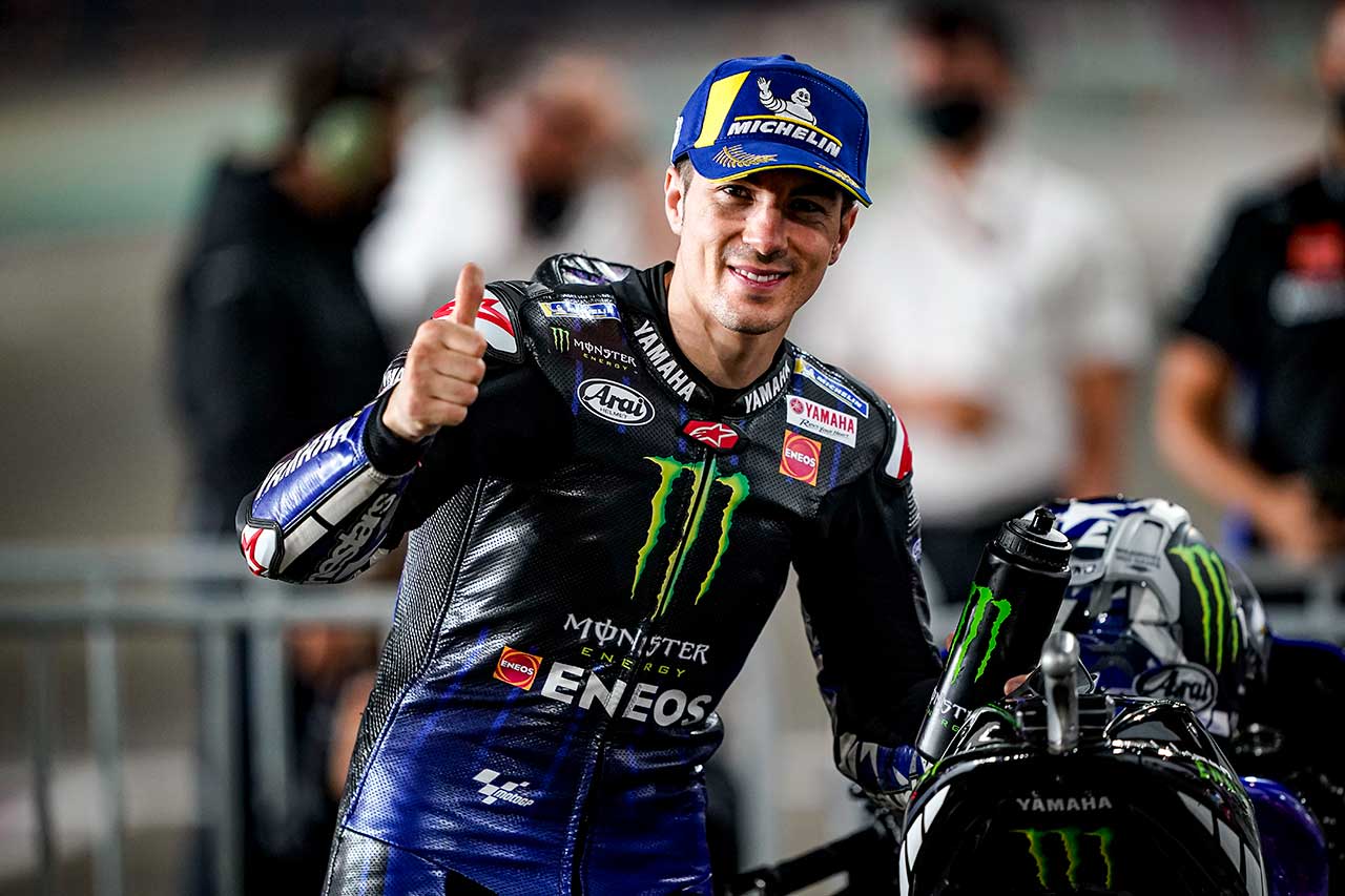2021年MotoGP第2戦ドーハGP予選3番手　マーベリック・ビニャーレス（モンスターエナジー・ヤマハMotoGP）