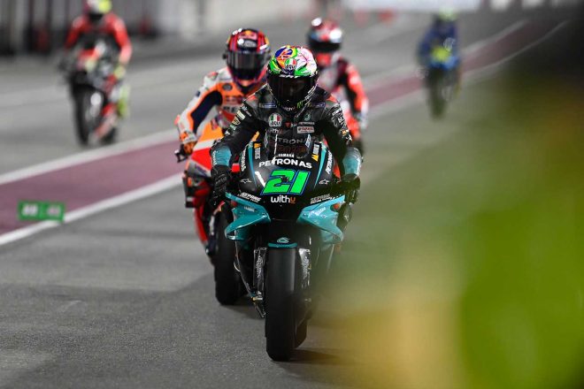 2021年MotoGP第2戦ドーハGP予選　フランコ・モルビデリ（ペトロナス・ヤマハSRT）