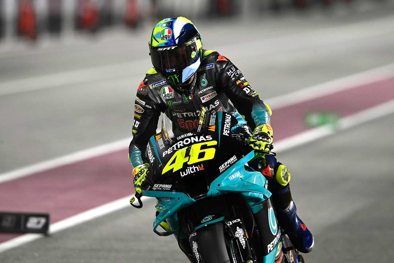 2021年MotoGP第2戦ドーハGP予選　バレンティーノ・ロッシ（ペトロナス・ヤマハSRT）
