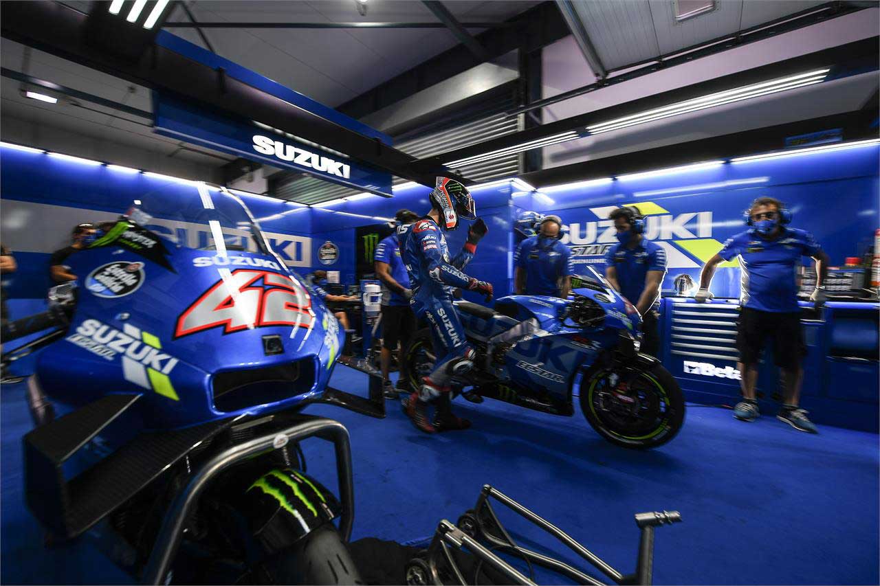 2021年MotoGP第2戦ドーハGP予選　アレックス・リンス（チーム・スズキ・エクスター）