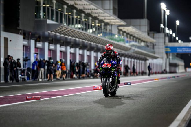 2021年MotoGP第2戦ドーハGP　MotoGPクラスファビオ・クアルタラロ（モンスターエナジー・ヤマハMotoGP）