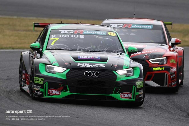 2021年TCRジャパンのサタデーシリーズ第1戦富士を制した井上恵一（アウディRS3 LMS TCR）