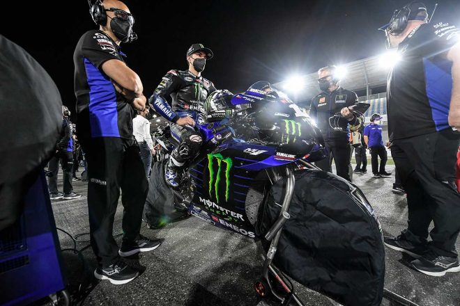 2021年MotoGP第2戦ドーハGP決勝グリッド　マーベリック・ビニャーレス（モンスターエナジー・ヤマハMotoGP）