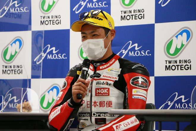 優勝した高橋裕紀（日本郵便HondaDream TP）／2021年全日本ロード第1戦もてぎ ST1000