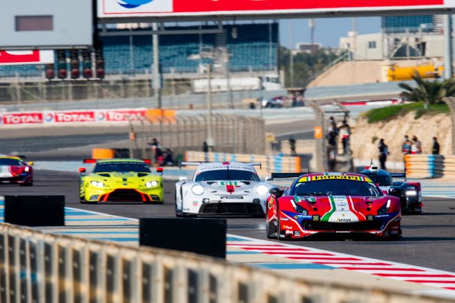 2020年限りでアストンマーティン（手前から3台目）がプロクラスから撤退。2021年はフェラーリとポルシェの一騎打ちとなる。