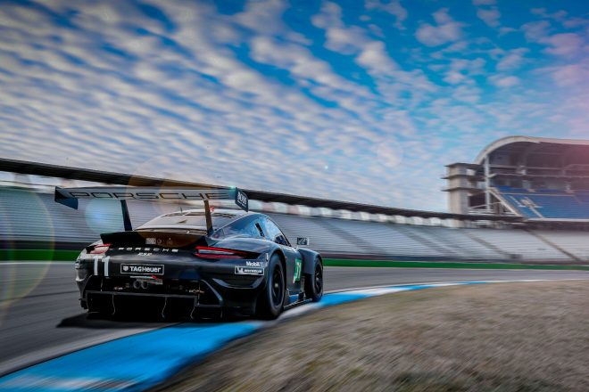 2021年シーズン、GTEアマクラスにも供給されることになるポルシェ911 RSR-19。排気口が従来のサイド出しからリヤ出しに変わっているのが確認できる。