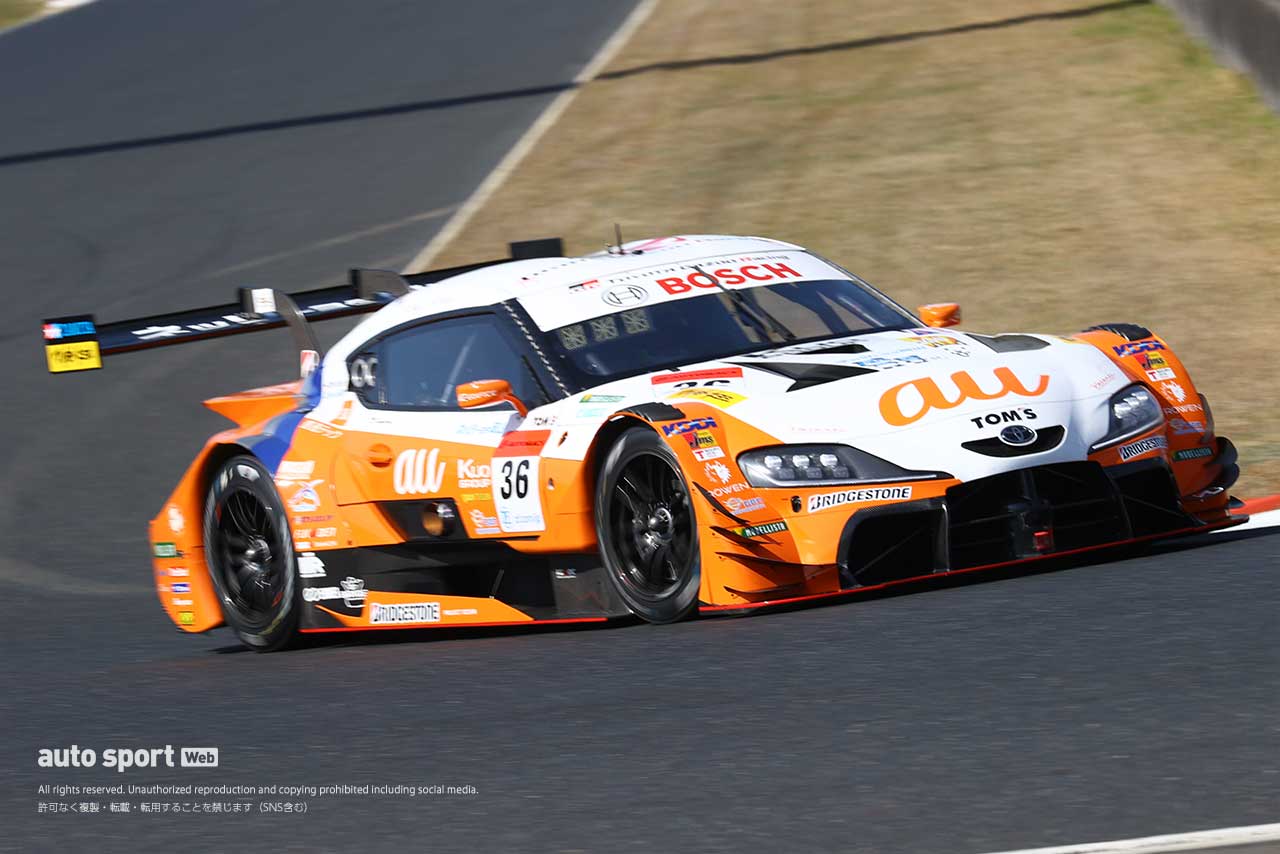2021スーパーGT第1戦岡山　au TOM’S GR Supra（関口雄飛／坪井翔）
