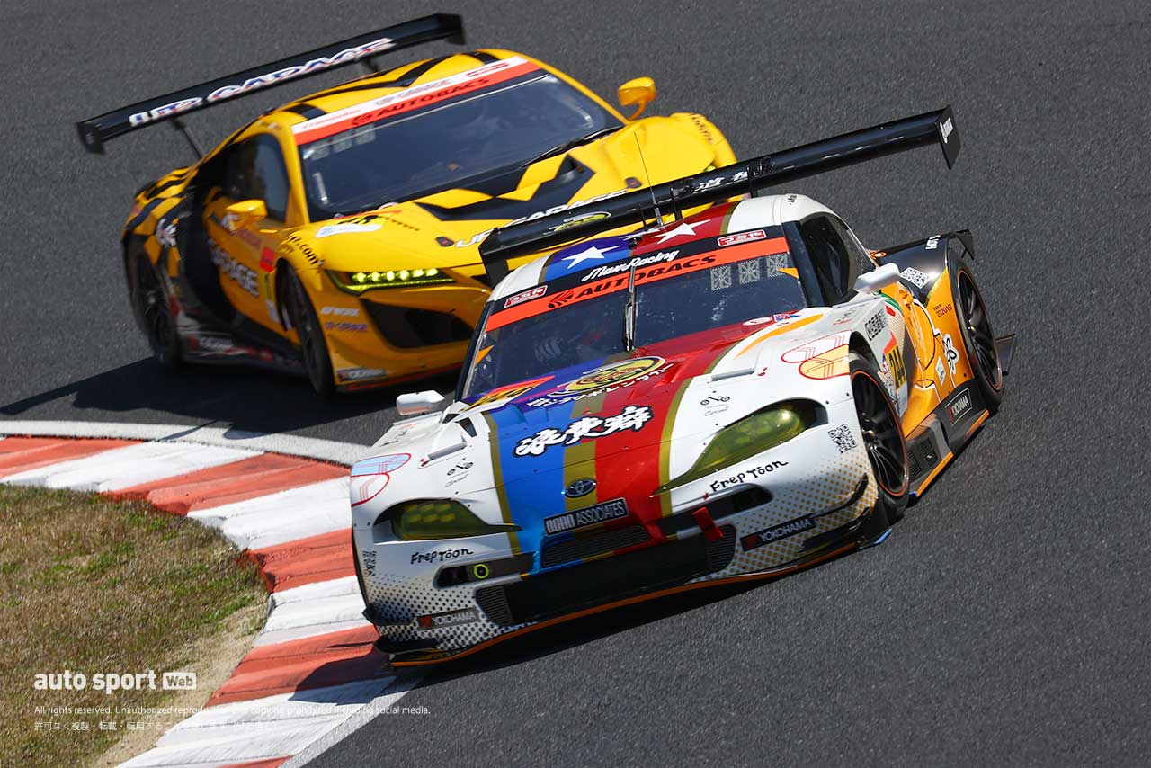 2021スーパーGT第1戦岡山　たかのこの湯 GR Supra GT（三宅淳詞／堤優威）