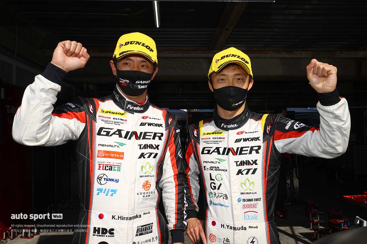2021スーパーGT第1戦岡山　GAINER TANAX GT-R（平中克幸／安田裕信）