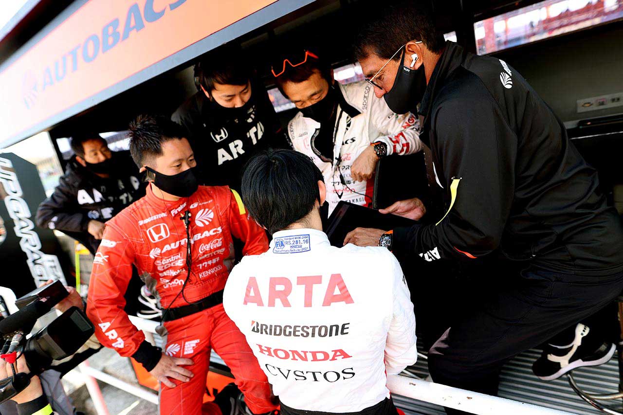 2021スーパーGT第1戦岡山　ARTA NSX GT3のピットウォール