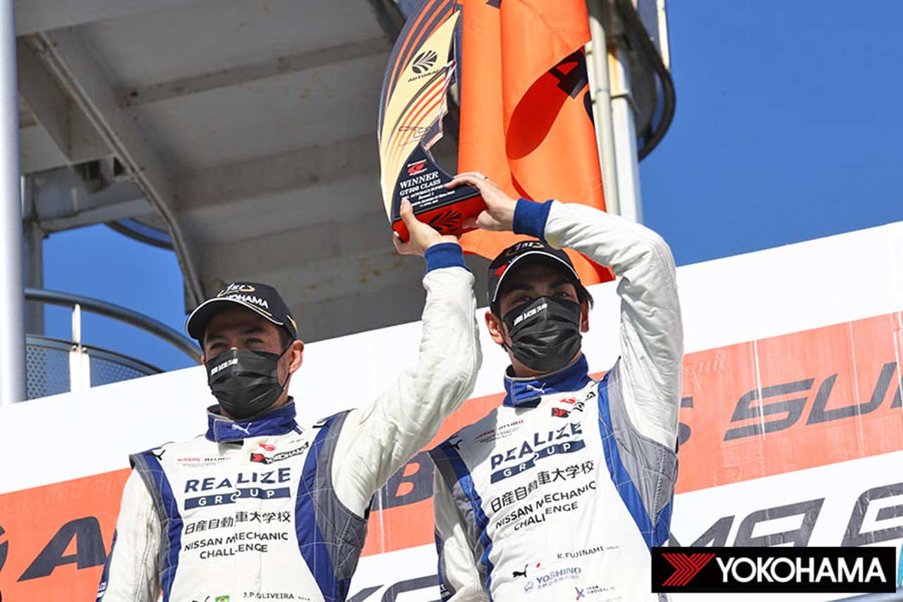 2021スーパーGT第1戦岡山　ジョアオ・パオロ・デ・オリベイラ／藤波清斗（リアライズ日産自動車大学校 GT-R）