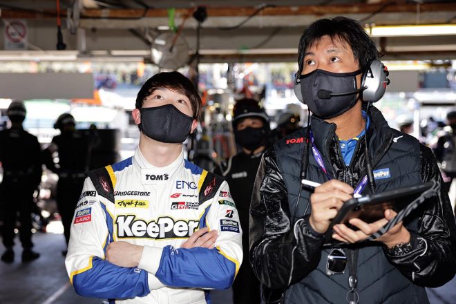 スーパーGT第1戦岡山ではKeePer TOM'S GR Supraを駆り、ポールポジションを獲得した阪口晴南