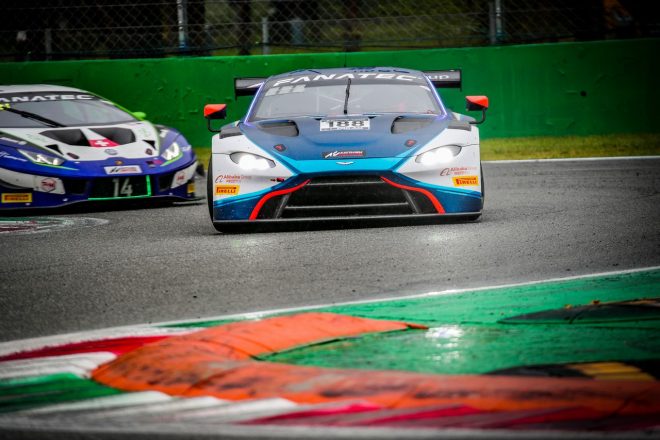 プロ・アマクラスを制したガレージ59の188号車アストンマーティン・バンテージAMR GT3