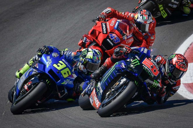 2021年MotoGP第3戦ポルトガルGP決勝のトップ争い