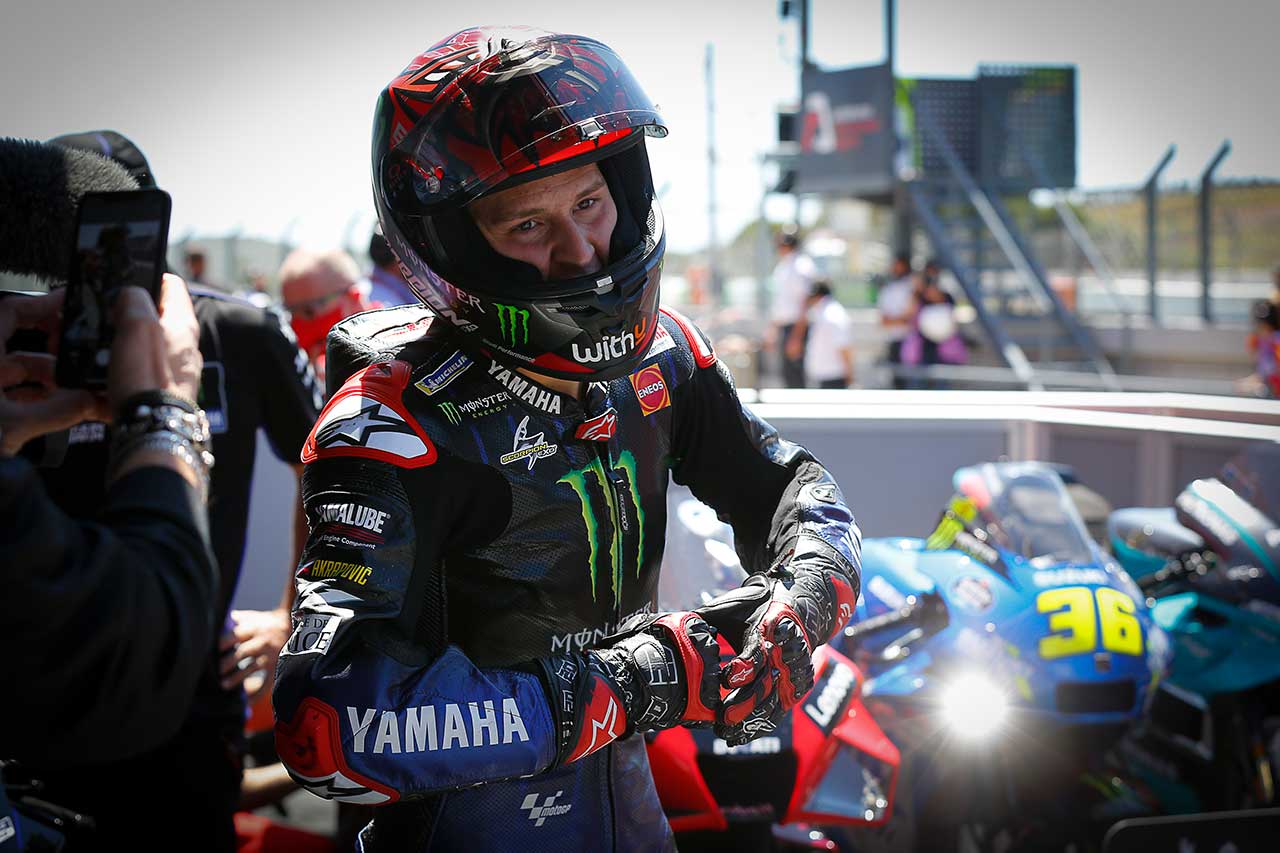 2021年MotoGP第3戦ポルトガルGP決勝で優勝したファビオ・クアルタラロ（モンスターエナジー・ヤマハMotoGP）