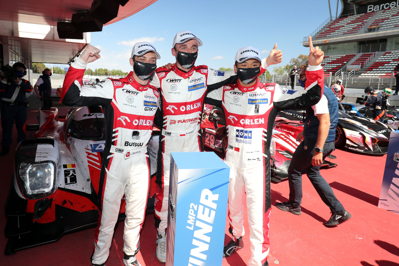 開幕戦バルセロナで、デビューウインを達成したチームWRTのルイ・デレトラズ／ロバート・クビサ／ヤイフェイ・イェ組