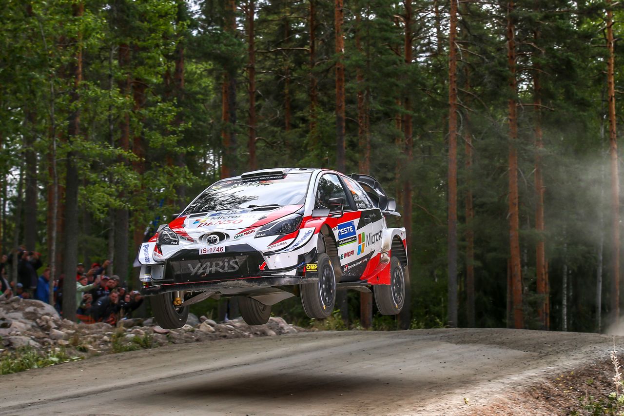 現TOYOTA GAZOO Racing WRT代表のヤリ-マティ・ラトバラ駆るトヨタ・ヤリスWRC　2019年WRC第9戦フィンランド