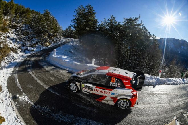 日本人ドライバーとして唯一、WRC最高峰クラスにフル参戦している勝田貴元（トヨタ・ヤリスWRC）　2021年WRC第1戦モンテカルロ