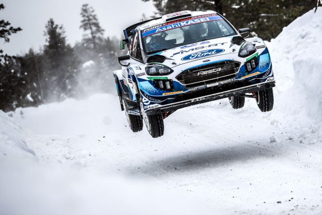 フォードの支援を受けてワークス2社に対抗するMスポーツのフォード・フィエスタWRC　2021年WRC第2戦アークティック・ラリー・フィンランド