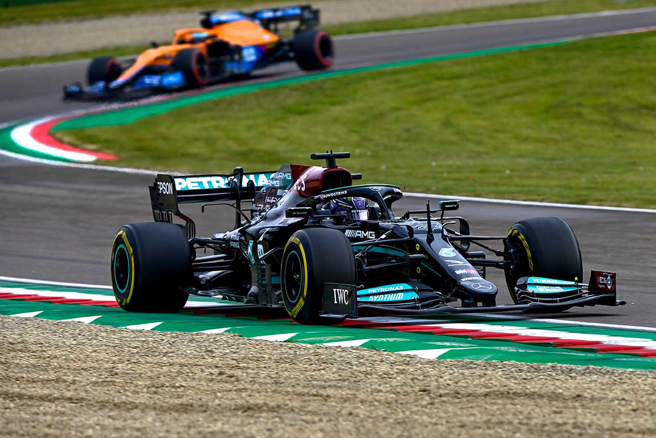 2021年F1第2戦エミリア・ロマーニャGP　ルイス・ハミルトン（メルセデス）