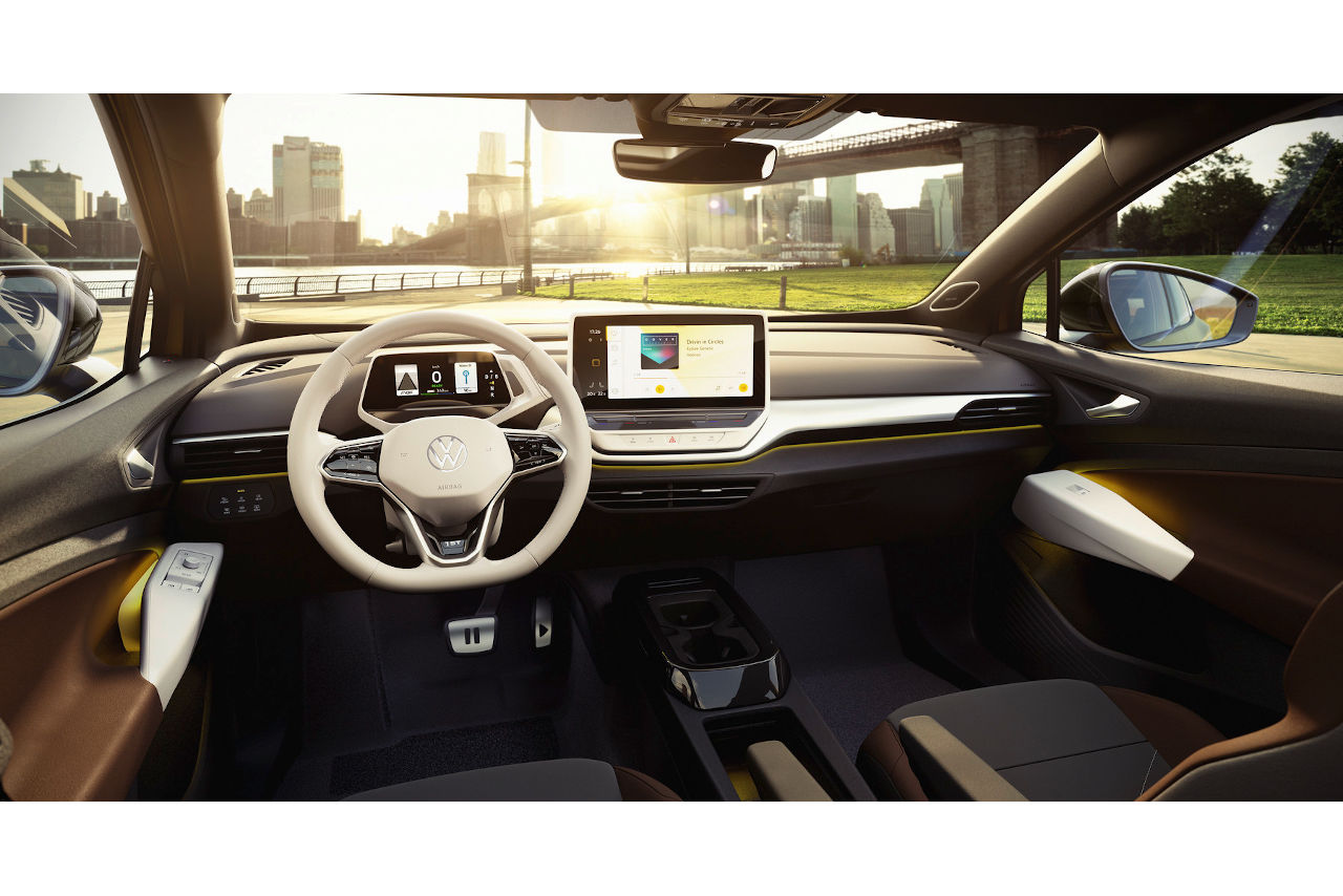 フォルクスワーゲンID.4のインテリア（インパネ周り）