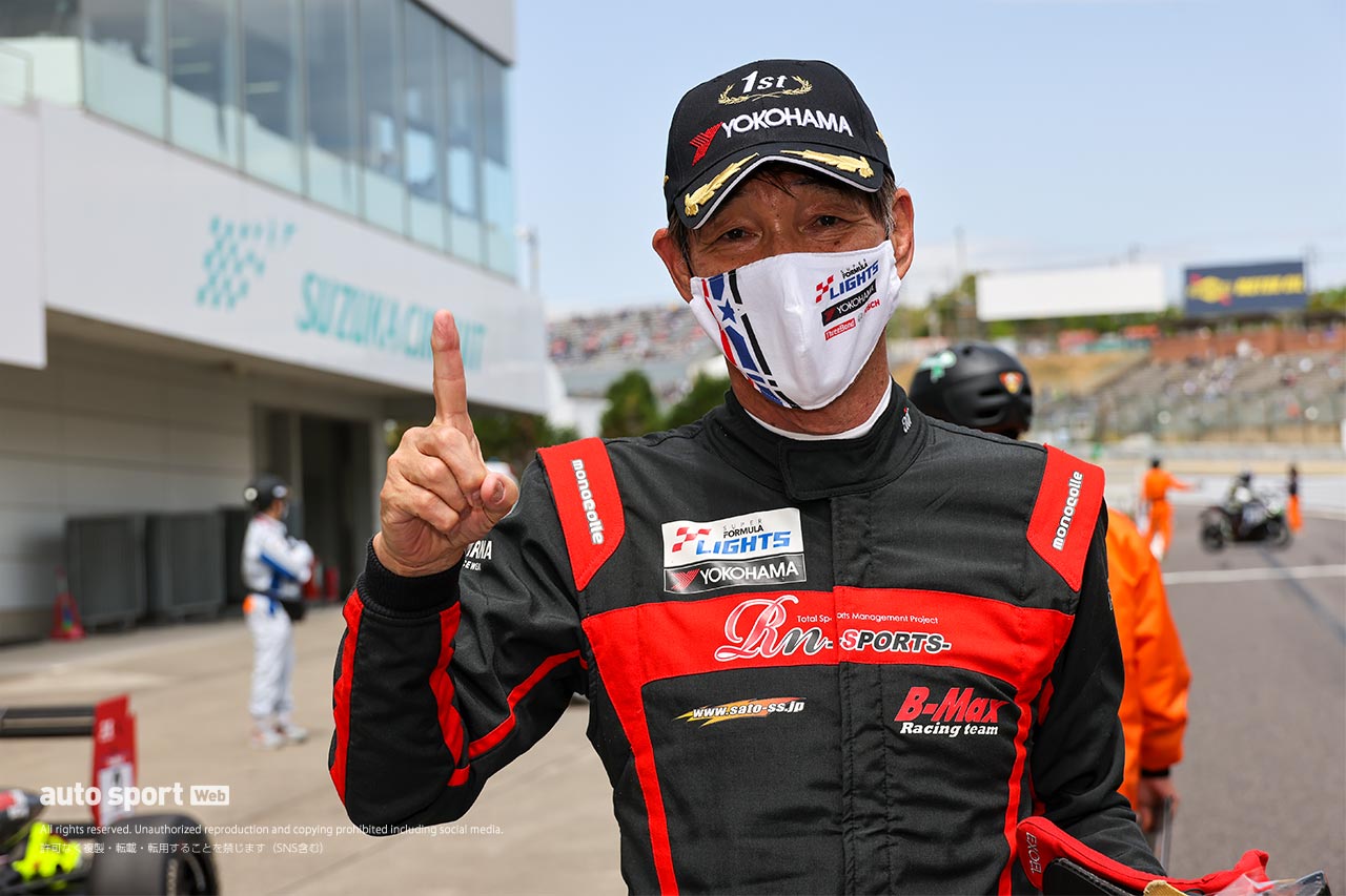 マスタークラス優勝を飾った植田正幸（MAXRACING RN320）