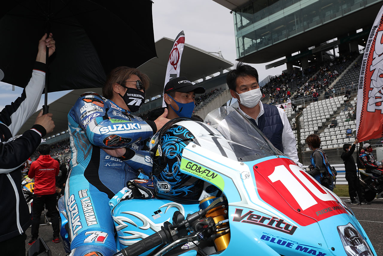 松田次生と加賀山就臣（Team KAGAYAMA）／2021年全日本ロード第2戦鈴鹿2&4レース JSB1000 レース2