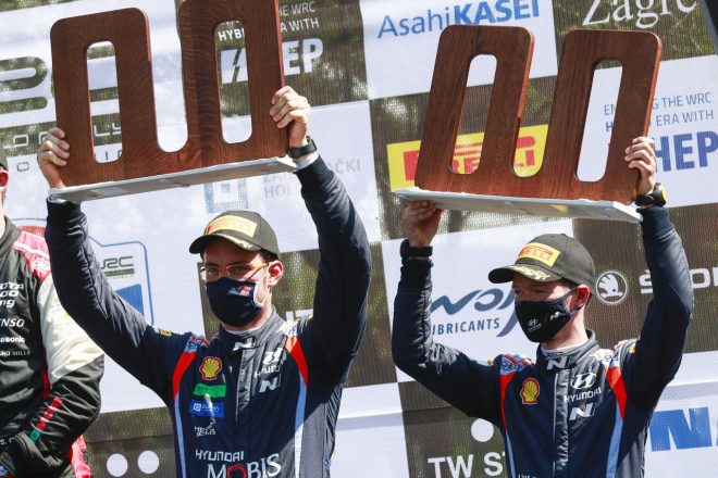 ティエリー・ヌービル（ヒュンダイi20クーペWRC）　2021年WRC第3戦クロアチア