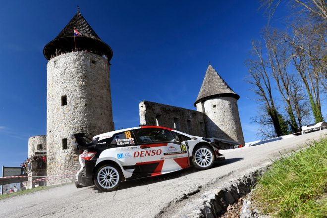 土曜日のSS10／SS14でベストタイムを刻んだ勝田貴元（トヨタ・ヤリスWRC）　2021年WRC第3戦クロアチア