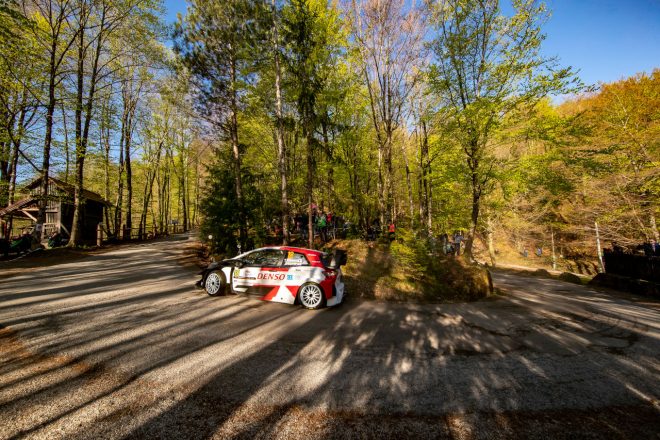 総合6位でフィニッシュした勝田貴元（トヨタ・ヤリスWRC）　2021年WRC第3戦クロアチア