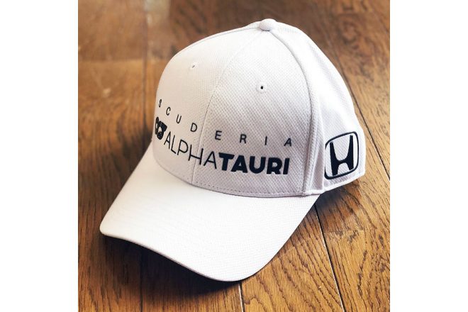 日本限定 ホンダロゴ入りスクーデリア・アルファタウリ・ホンダ・チーム　チームキャップ （カラー：ホワイト）