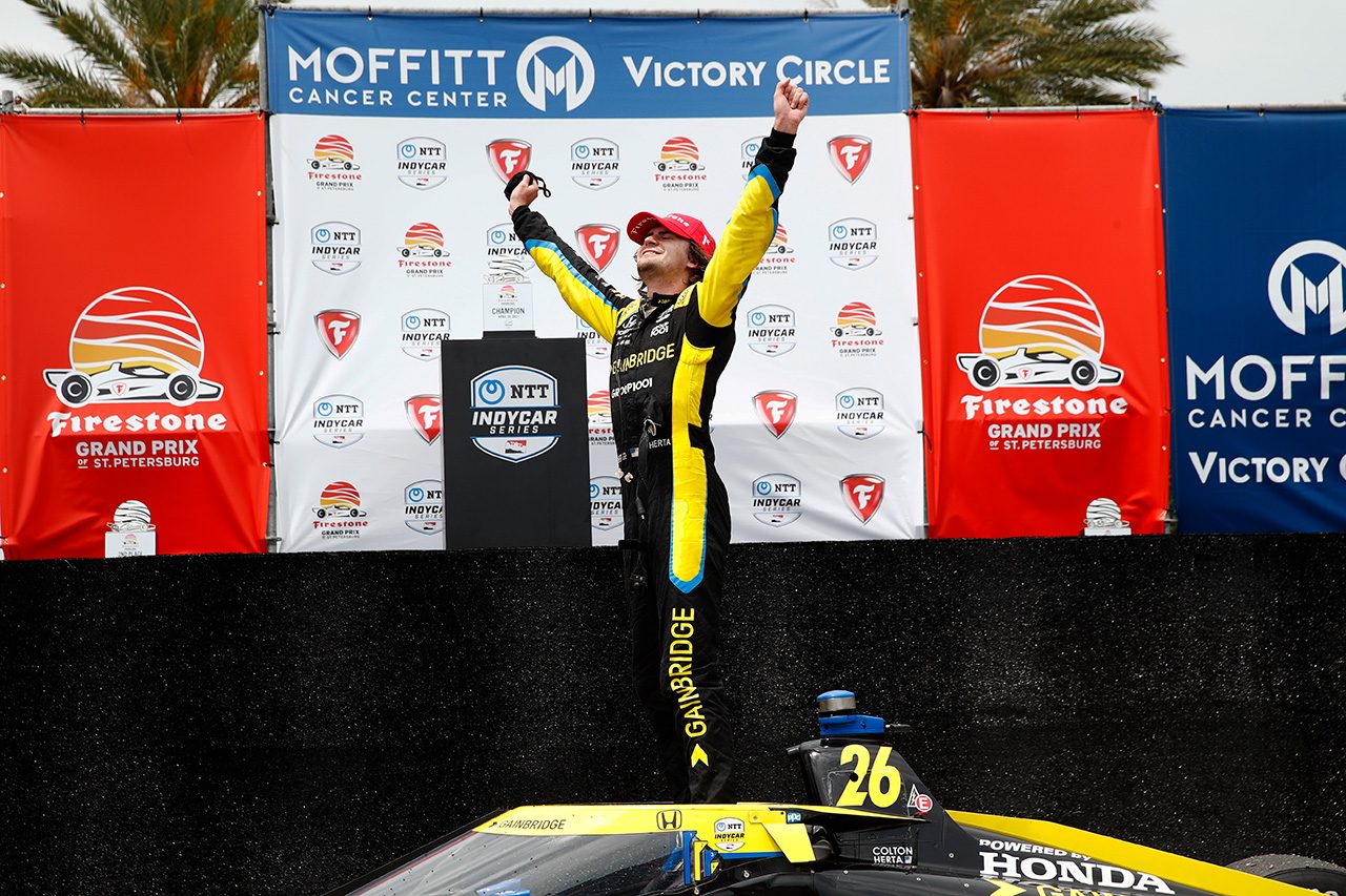 はやくも１勝目を挙げたハータ 昨年のシリーズ３位を上回る成績を残せるか注目される 二世ドライバーのジンクスを跳ね除けるハータの速さ 僕はインディカーでチャンピオンになりたい の画像 写真 5 Autosport Web