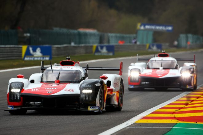 予選ワン・ツーを決め、決勝グリッドのフロントロウを独占したトヨタGR010ハイブリッド