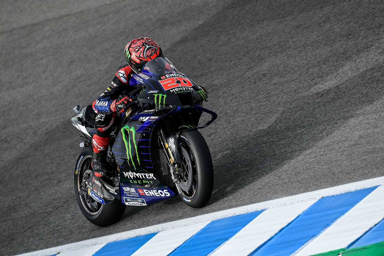 2021年MotoGP第4戦スペインGP予選ポールポジションを獲得したファビオ・クアルタラロ（モンスターエナジー・ヤマハMotoGP）