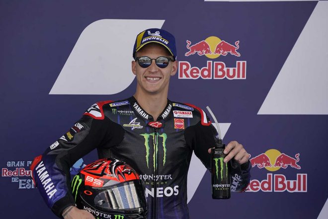 2021年MotoGP第4戦スペインGP予選でファビオ・クアルタラロ(モンスターエナジー・ヤマハMotoGP)がポールポジションを獲得
