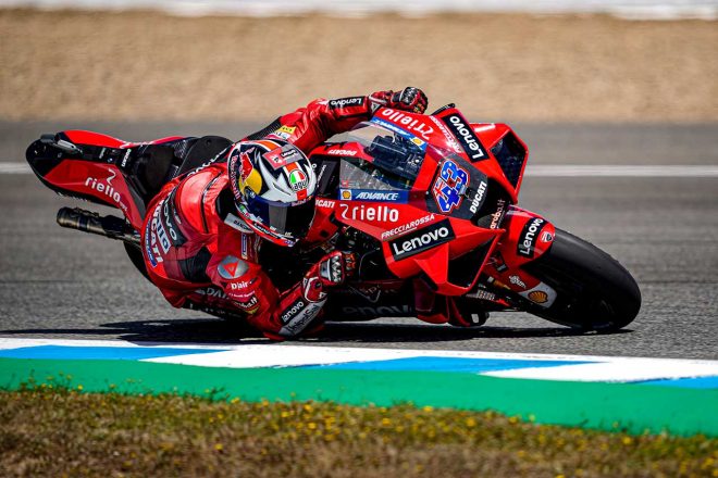2021年MotoGP第4戦スペインGPで優勝を飾ったジャック・ミラー（ドゥカティ・レノボ・チーム）